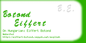 botond eiffert business card